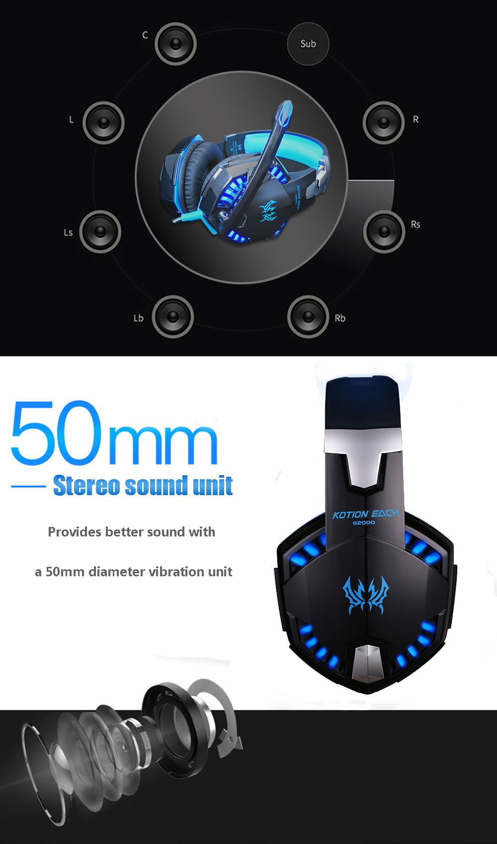 Wired Game Earphones Gaming Headphones Deep bass Stereo Casque with Microphone